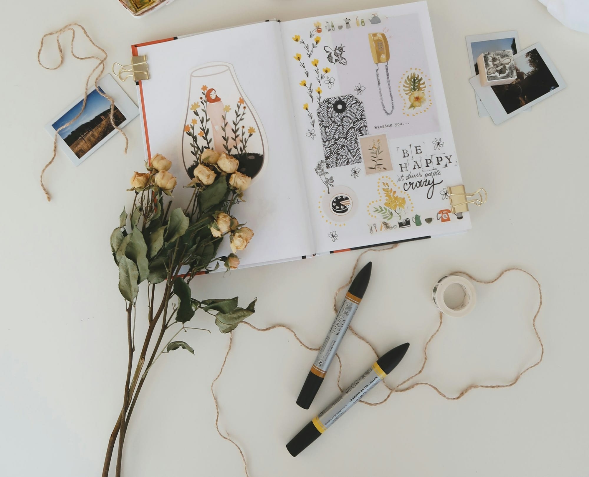 flatlay photography of stuffs on white surface